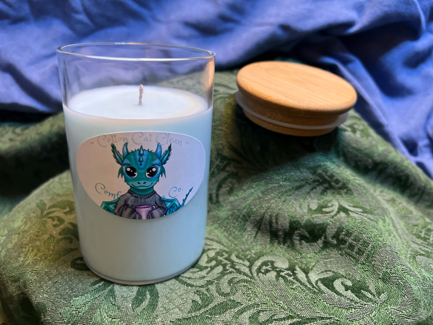8oz Cotton Cat Clean Candle